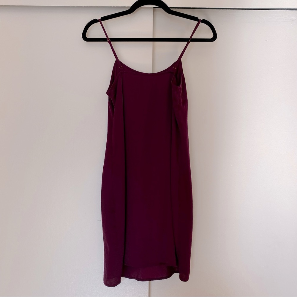 Forever 21 Spaghetti Strap Shift Dress (Wine color)